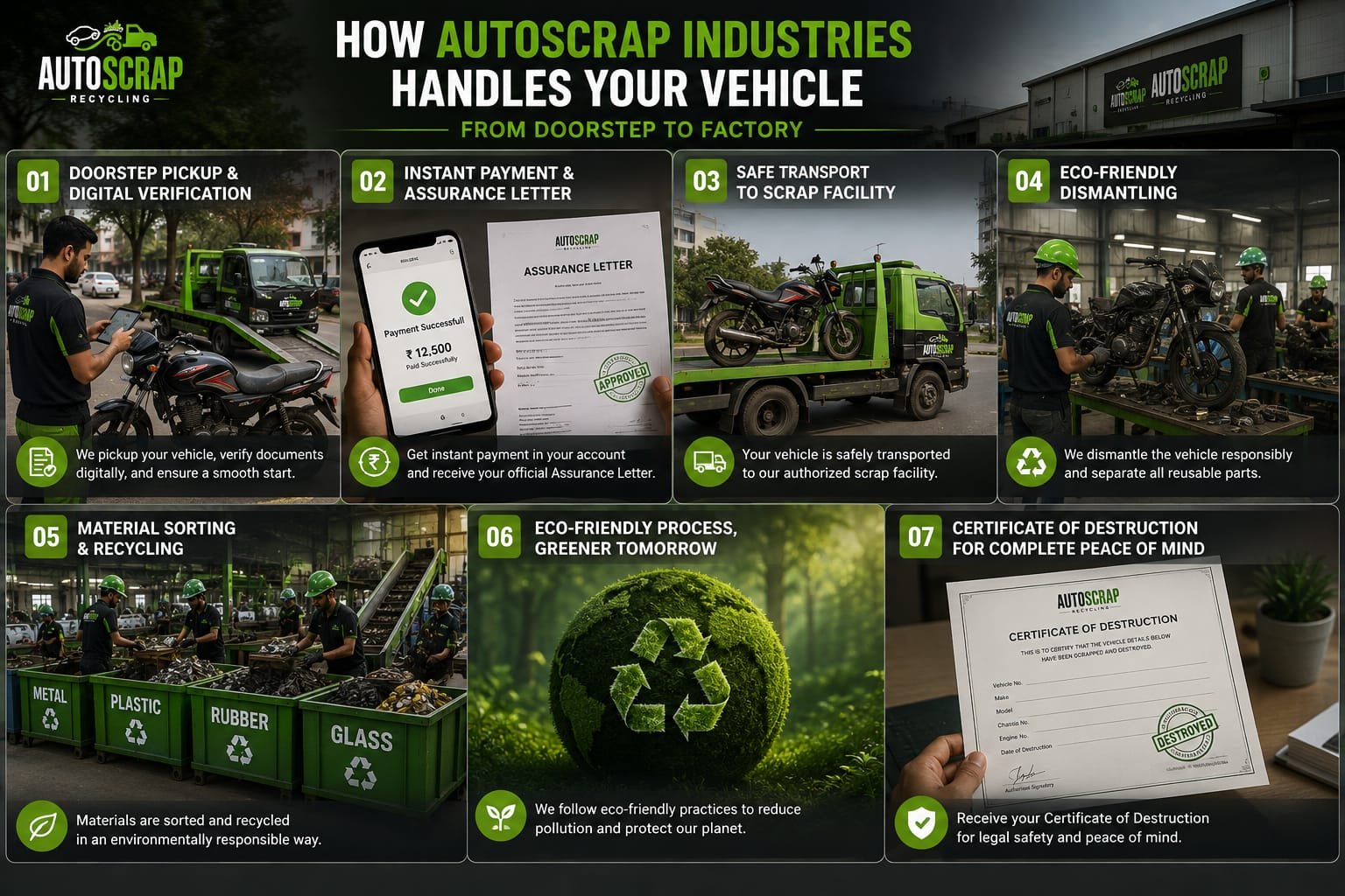 How AutoScrap Recycling Handles Your Vehicle from Doorstep to Factory